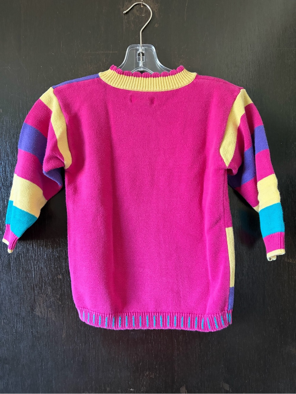 Vintage 90’s Gymboree girls color block sweater size large - Picture 2 of 4